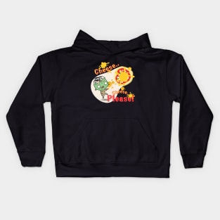 Pizza Lovers Zombie Cute : Cheese Please! Kids Hoodie